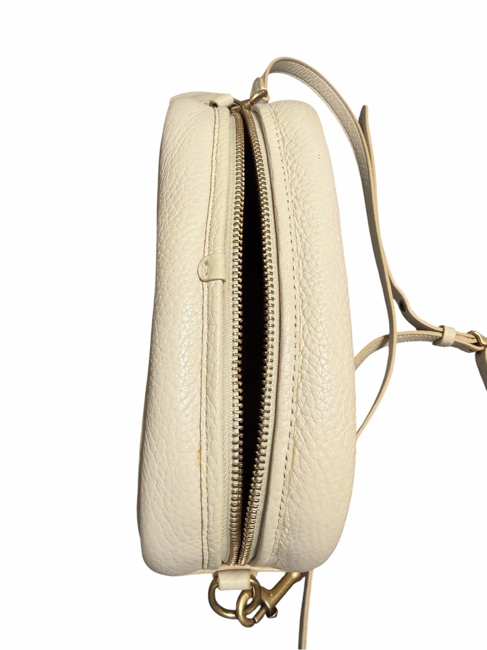 New Coach Retail C5809 Camera Crossbody Bag Chalk White Leather - Picture 6 of 9